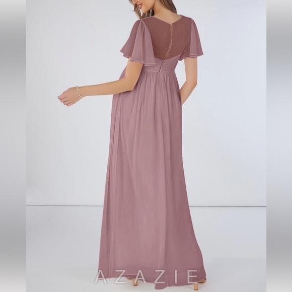 Azazie Verna Maternity Bridesmaid Dress Dusty Rose - Picture 4 of 6